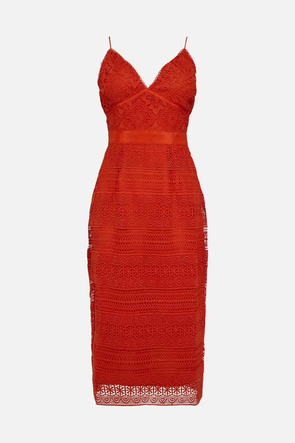 Lace Godet Insert Pencil Dress Karen Millen